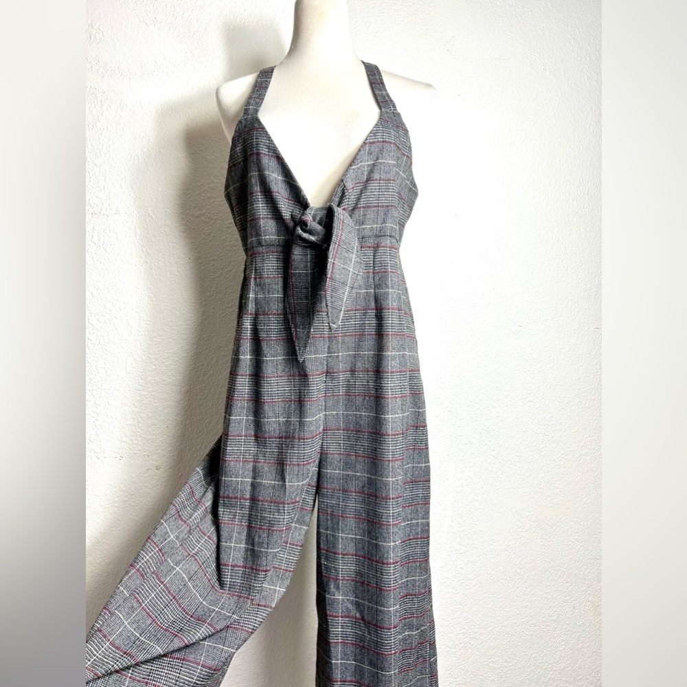 By Together Plaid Cropped Wide Leg Jumper Size Large